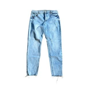 Size 14 raw hem jeans